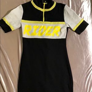 A fitted dress